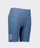 Leijibi Core Flex Pocket Women'S Leggings Knee-Length Running Shorts Blue