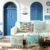 1/4pcs Summer Themed 2D Flat Print Pillow Covers Sofa Bed Cushion Cover Home Bedroom Decoration, 2D Flat Printing
