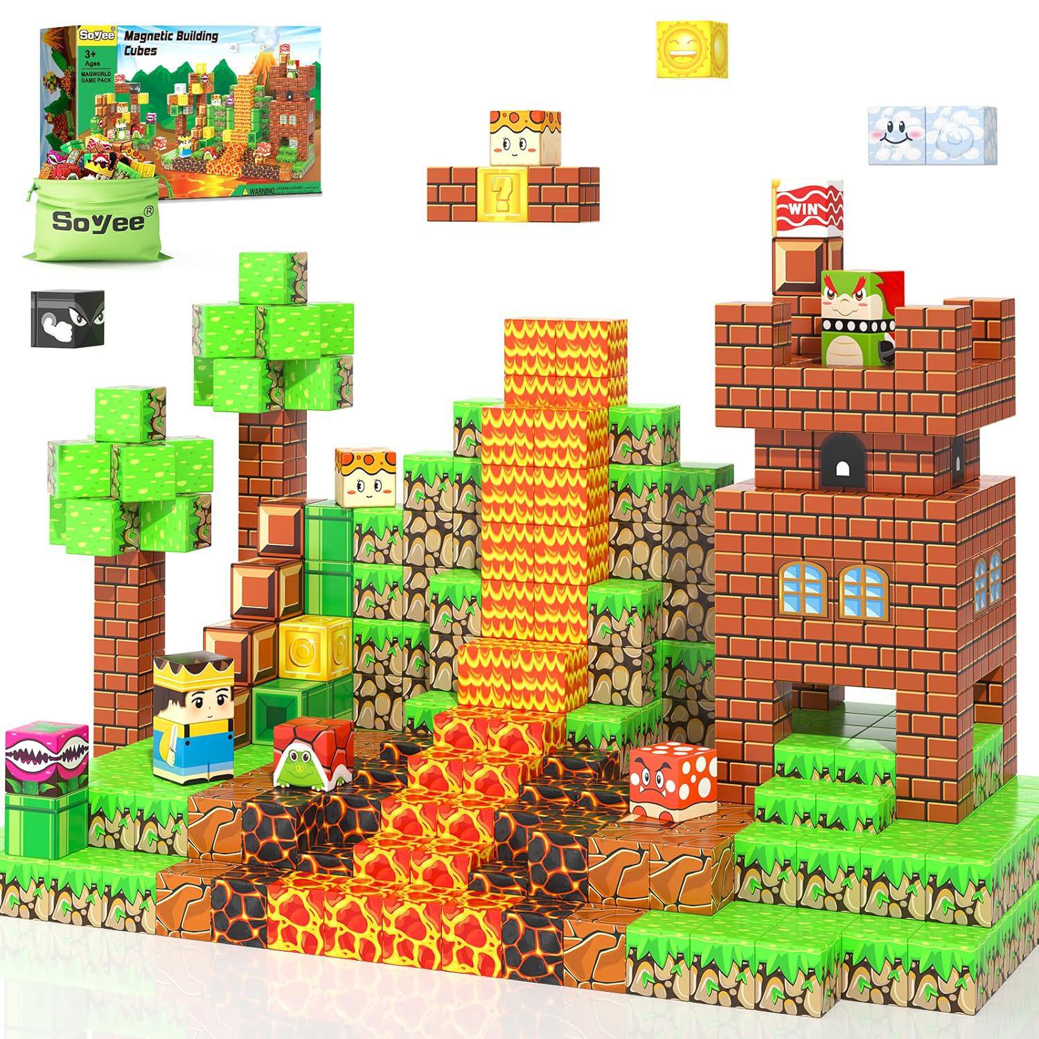 Magnetic Cubes 3D Educational Building Blocks - Children s Toy Set
