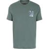 Letter Logo Printed Round Neck Short Sleeve T-Shirt Men Tops Dark-Gray-Green 3DZTJU-ZJH4Z-1839