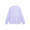 Li-Ning Sports Fashion Series Solid Color Logo Embroidery Loose Round Neck Sweatshirt Unisex Tops Purple AWDT605-6