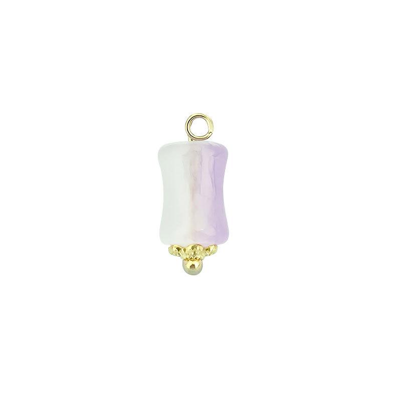 New Chinese Imitation Jade Glass Bracelet Pendant Jewelry Clothing Jewelry Hanfu Song Jin Diy Handmade Accessories Pendant