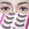 Wet Tip False Eyelashes A Shape Black 9 11mm Mixed C Curl Full Strip False Eyelashes For Women Party Makeup