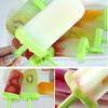Bright Green 6pcs Pack Ice Lolly Cream Maker Mold For Diy Popsicle And Frozen Yogurt