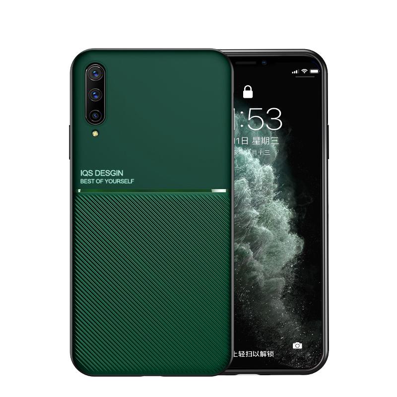 Soft TPU Case For Samsung Galaxy A10 A20 A30 A50 S A70 A01 A51 A71 A10S A30S A50S Built-in Car Magnet Plate Back Cover Shell
