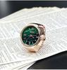 Punk Digital Quartz Finger Ring Watch, Green Dial Elastic Band Couple Ring Watch for Women Men by Kiss Jewelry