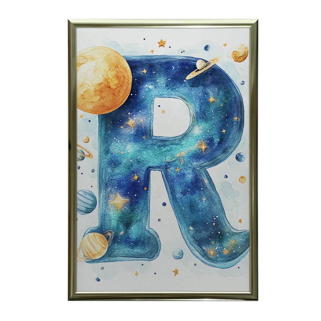 Plakat "R" W Planetarnym Świecie Plakat "R" W Planetarnym Świecie, 70X100 Cm, Bez Ramy, Papier Matowy 230 Gsm