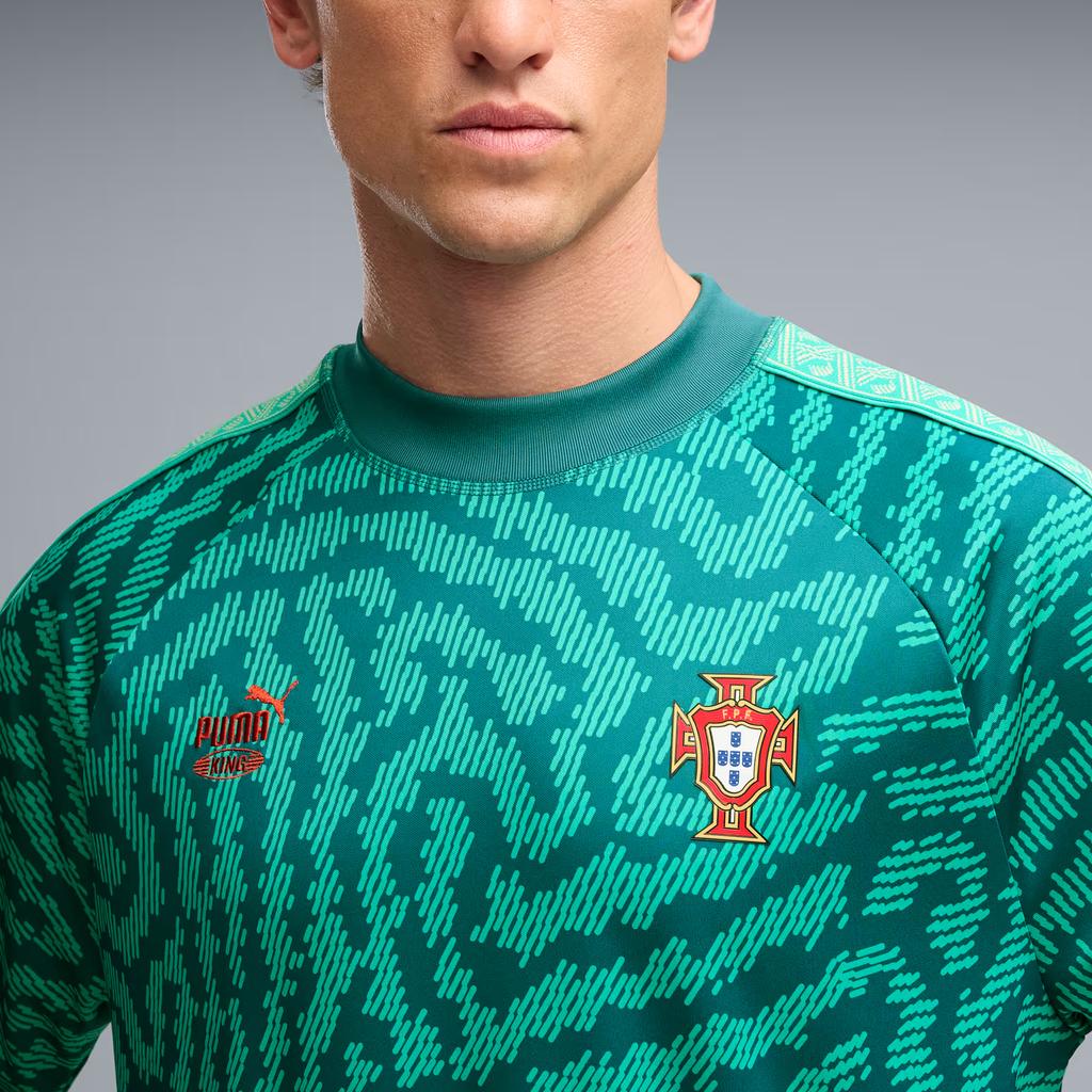 Puma X Salehe Bembury Collaboration King Portugal Drycell Pullover Moisture-Wicking Loose Short Sleeve T-Shirt Unisex Tops 635101-40