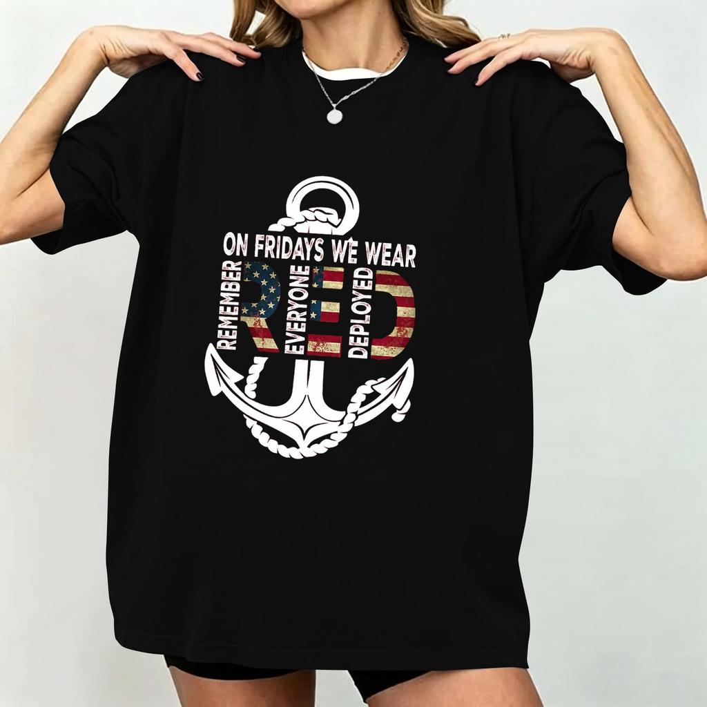 Women's Casual Short Sleeve T-Shirt Loose Fit Crew Neck Graphic Print Top Comfortable Summer Tee for Daily Wear