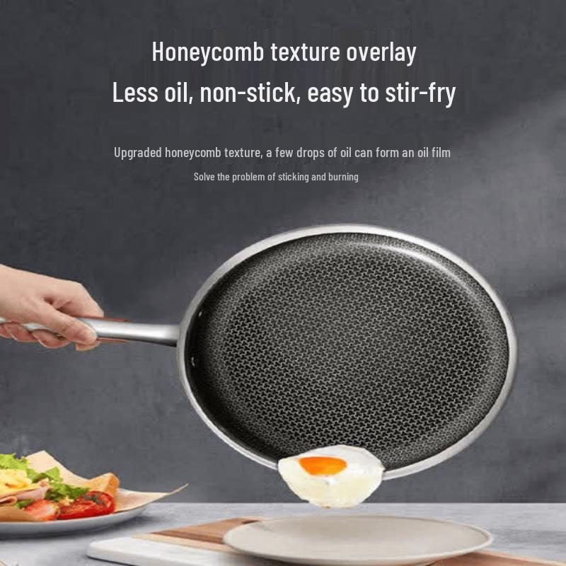 Kangbach 26cm 316L Stainless Steel Non-stick Frying Pan