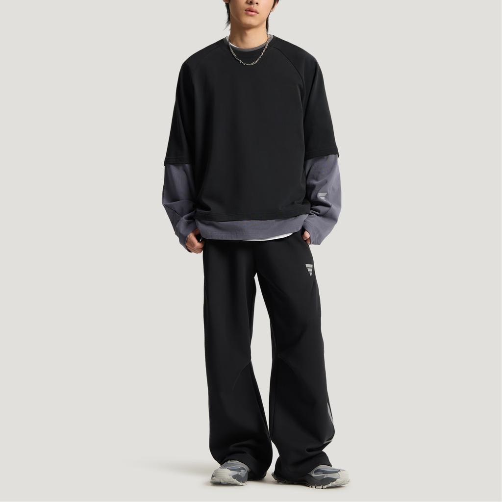 adidas Tracksuit Bottoms Loose Comfortable Elastic Daily Casual Tapered Knit Sports Pants Men Bottoms KU5305