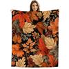Autumn leaf pattern Printed Blanket for Sofa Bed Travel Camping Living Room Office Conditioning Blanket for All Seasons Gifts