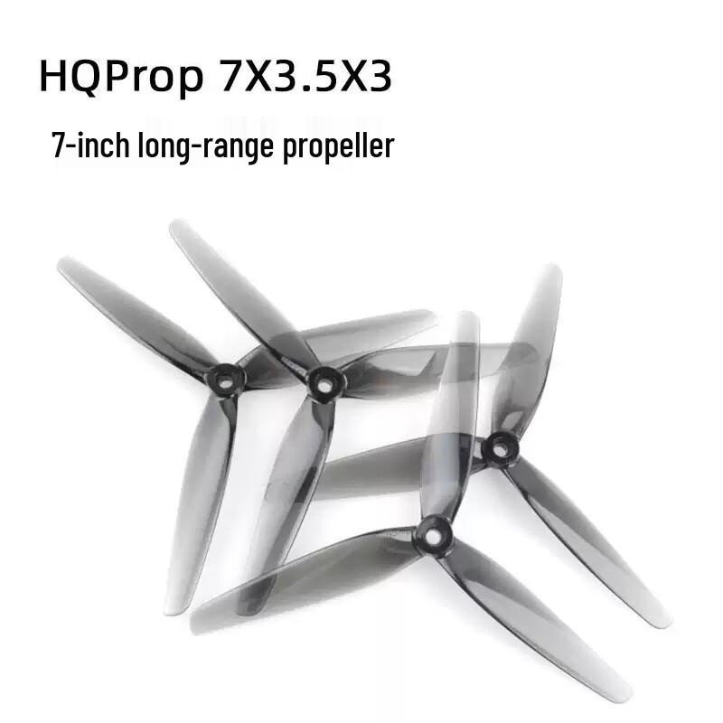 Dingpei HQ 7-inch 3-Blade Drone Propellers (Transparent Grey)
