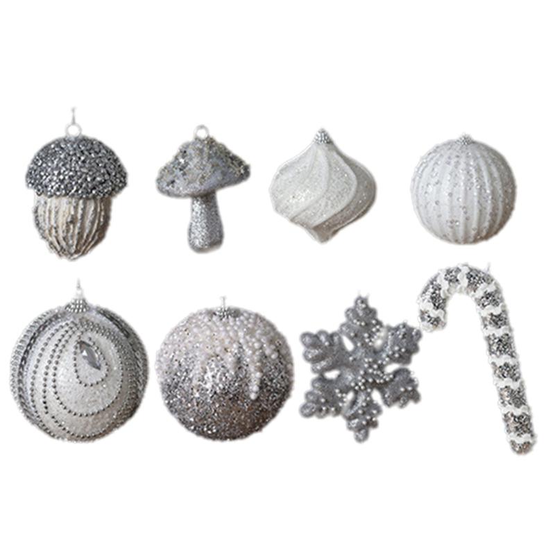 Shatterproof Christmas Tree Hanging Pendants Shimmering Baubles for Holiday Decoration Indoor and Outdoor Ornament