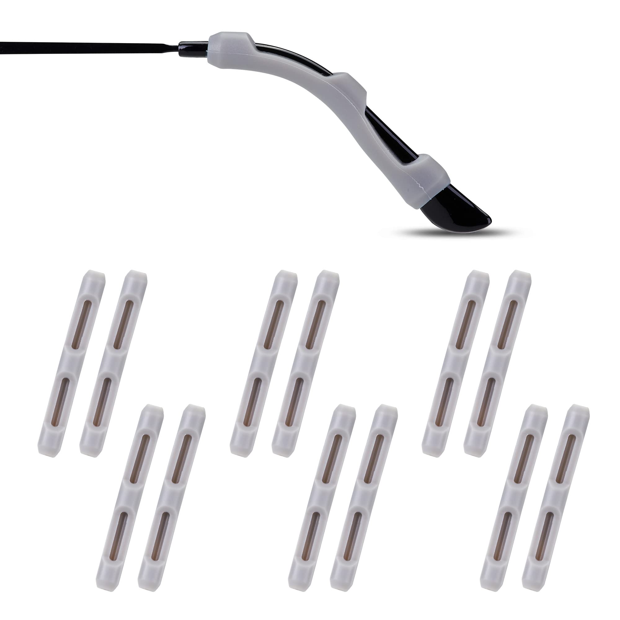 

Подушечки для ушей очков - Мягкие силиконовые накладки для дужек очков, наконечники для дужек очков, накладки для очков, противоскользящие крючки для ушей очков, комфорт, спорт