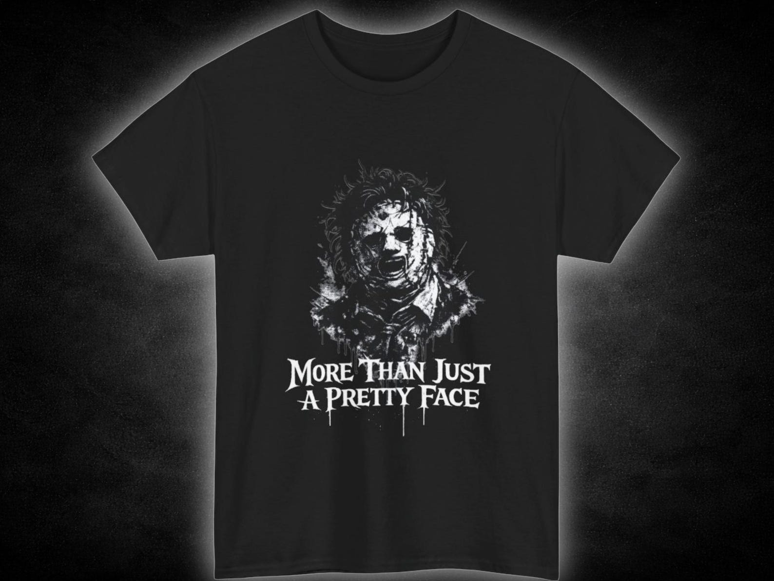 Horror Leatherface Mask Portrait Tee | More Than Just a Pretty Face Graphic Shirt 2XL