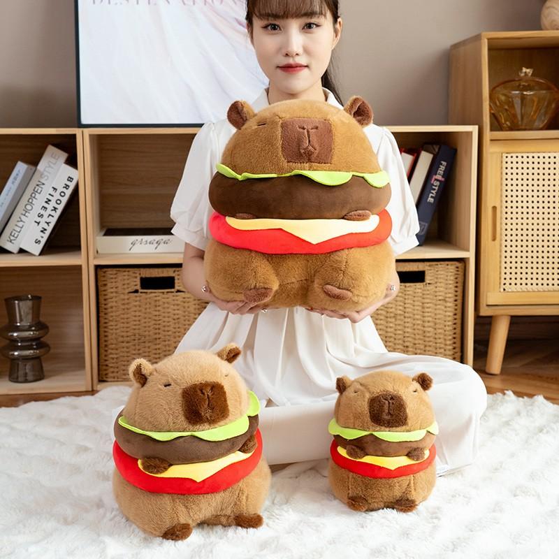 Hamburger Capybara Cute Capybara Stuffed Animal Capybara Plush Toys Kawaii Capybara Capybara Plushie The Best Birthday Gift