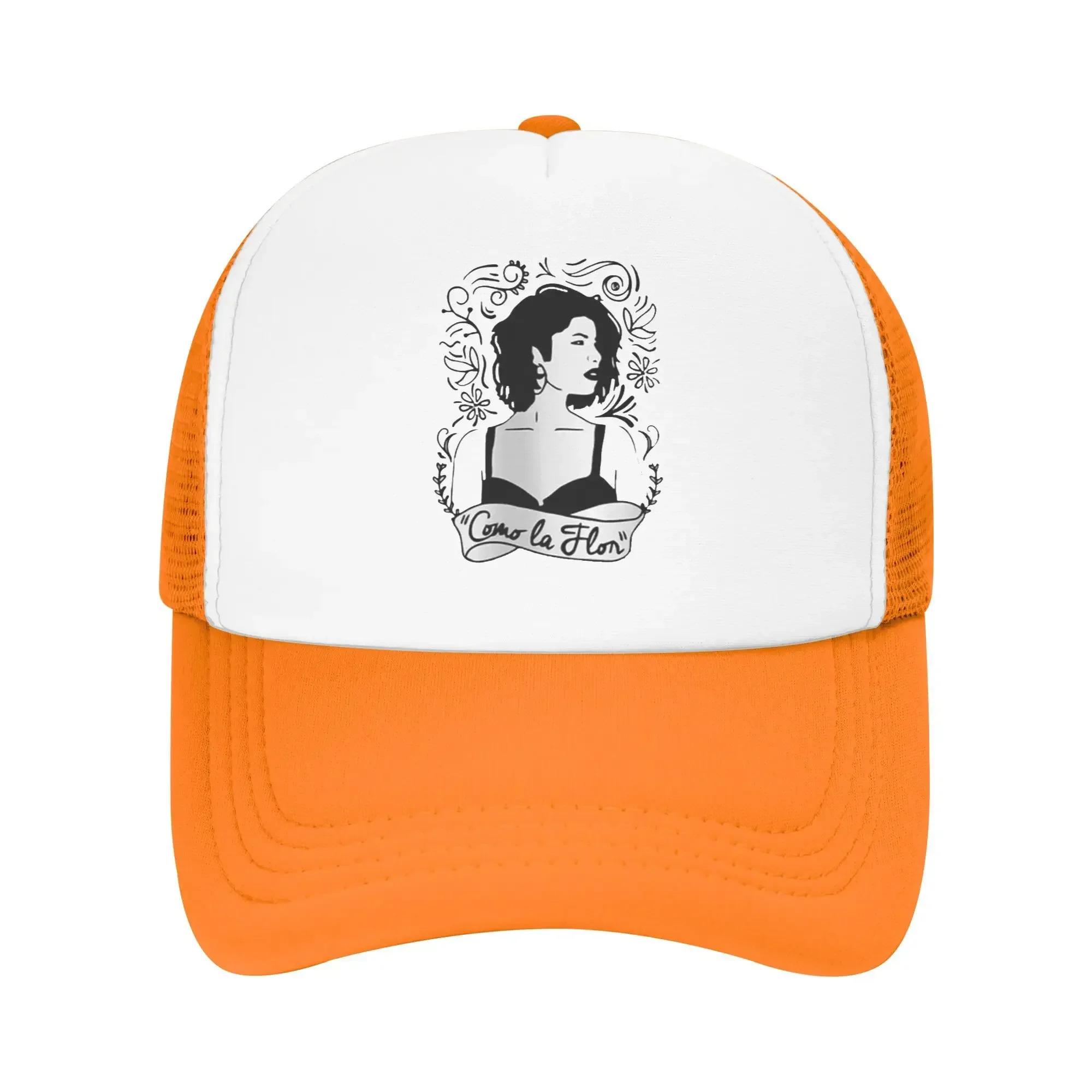 La Reina de Tejano Selena Quintanilla Queen Inspired Custom Mesh Baseball Caps Men Printing Female Beach Sun Hats Peaked Cap One Size