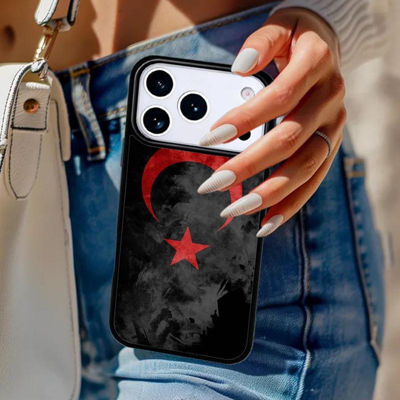 Turkey Turkish Flag soft Phone Case For iPhone 17 Air 14 15 13 12 Max Cover For Apple 16e 11 Pro Max Plus Coque