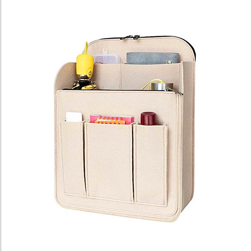 Filz Rucksack Organizer: Reise-Einsatz mit großer Kapazität und Mehrfachtaschen-Einteilung