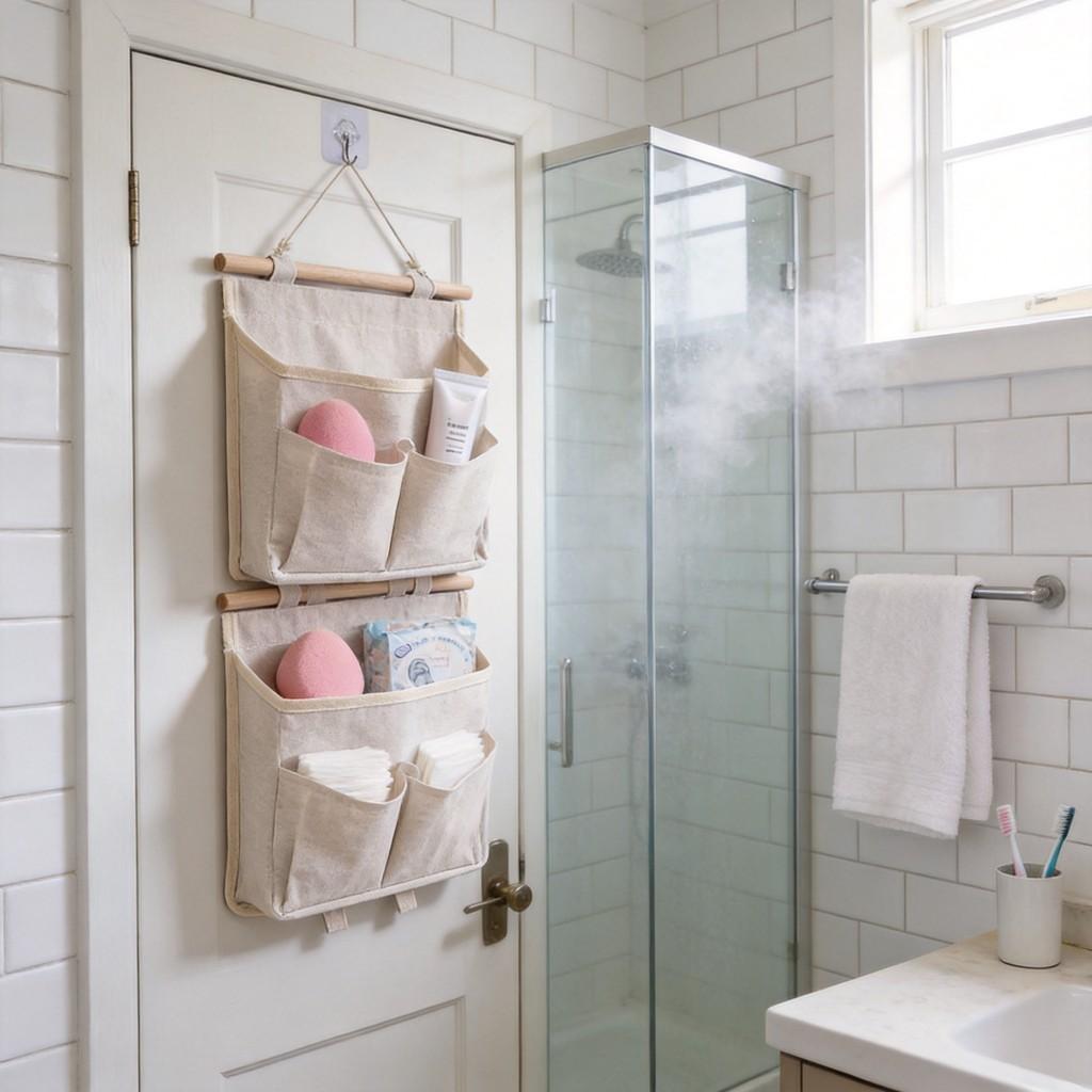 Wall Mount Storage Bag For Bedroom Organizer With Large Capacity For Dorm Room And Closet Use