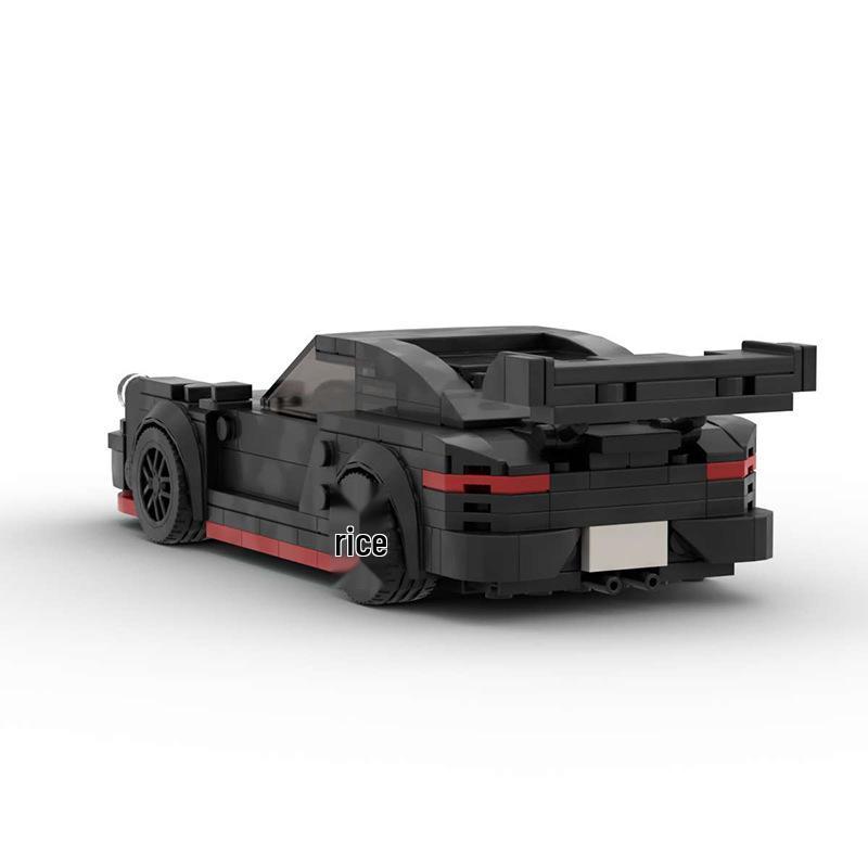 Lego-Compatible Porsche 911 Mini Model Car - Classic Creative Desktop Ornament