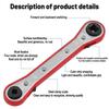 Refrigeration Ratchet Wrench Conditioning Service Wrench 4 Different Sizes - 1/4 X 3/16 Square X 3/8 X 5/16 Square
