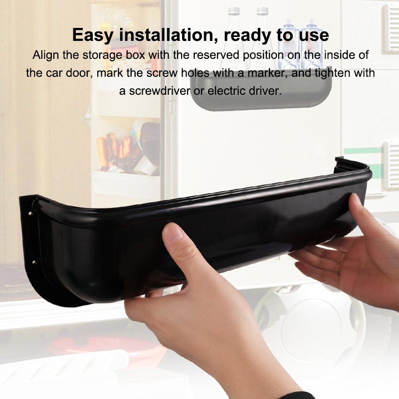 Universal Fit Car Door Handle Tray Box Large Capacity Van Camper Storage Organizer Auto Interior Accessory for Family Trips