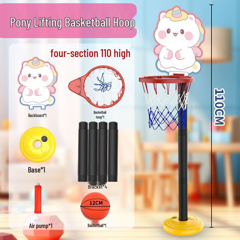 Adjustable Height Basketball Hoop for Kids - Indoor/Outdoor Play