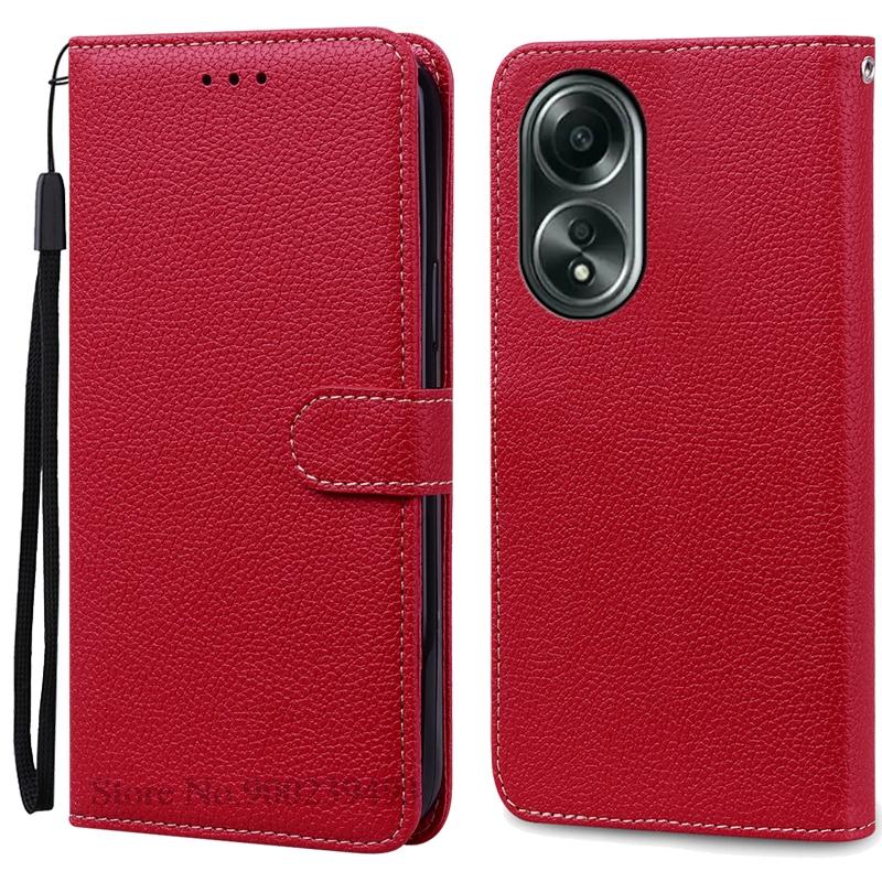 A58 A 58 Case For OPPO A58 Case Silicone Wallet Flip Leather Case For OPPO A58 4G Case Book Cover For OPPO A58 5G Phone Fundas