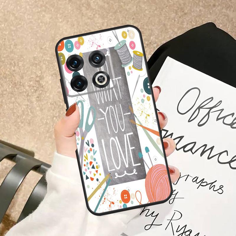 Sewing Scissors Buttons Case For OnePlus 15 15R 13 13R 13T 12 12R 11 10 Pro 8T 10T Nord 5 CE 2 3 4 Lite N20 N30 Cover