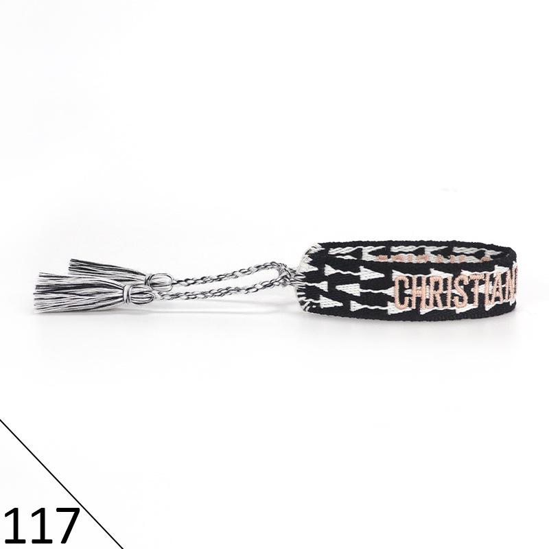 Handmade Embroidered Friendship Bracelet with Tassels for Women