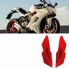 1 Pair   Motorcycle Winglet Aerodynamic Wing Kit Fit For   (Black)