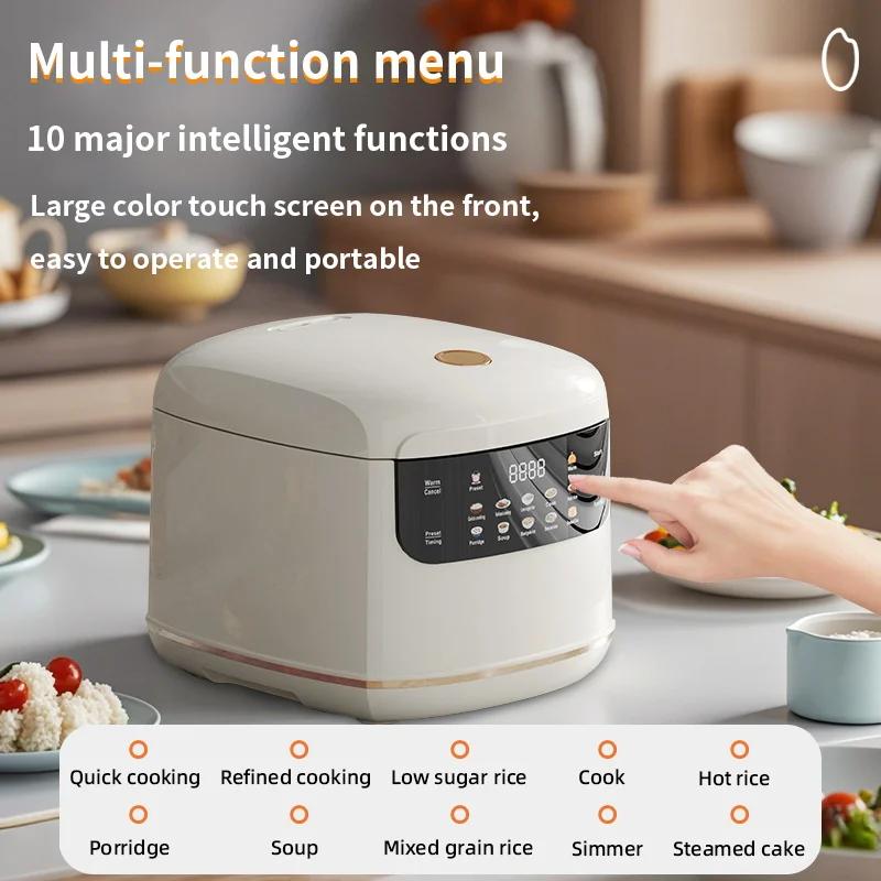 110V 220V 1-3 People Multi Cooker Electric Rice Cooker Non-Stick Pot Mini Cooking Machine Steamed Smart Rice Cooker Kitchen 2L
