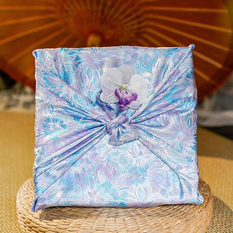 70x70cm Japanese Style Bento Packaging Cloth Furoshiki Handkerchief Travel Picnic Portable Festival Gift Teacup Wrapping Cloth