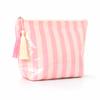 Glossy Striped Cosmetic Bag Waterproof Toilet Bag Storage Bag Waterproof