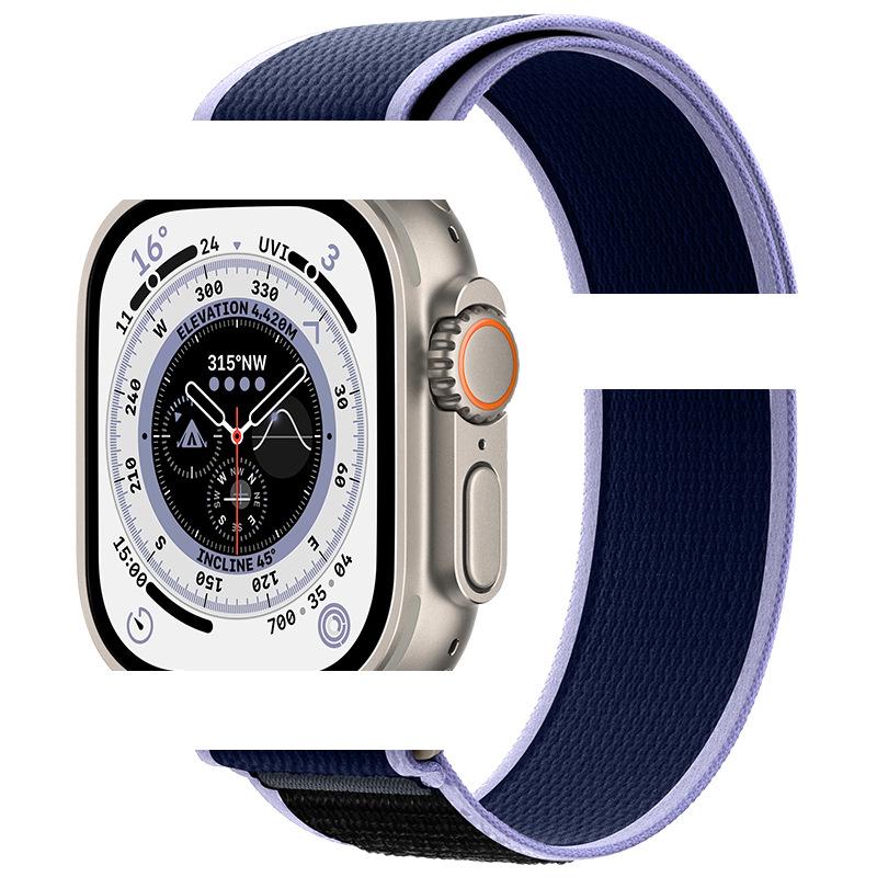 Apple Watch Ultra 10/9 Nylon Woven Velcro Trail Loop Strap