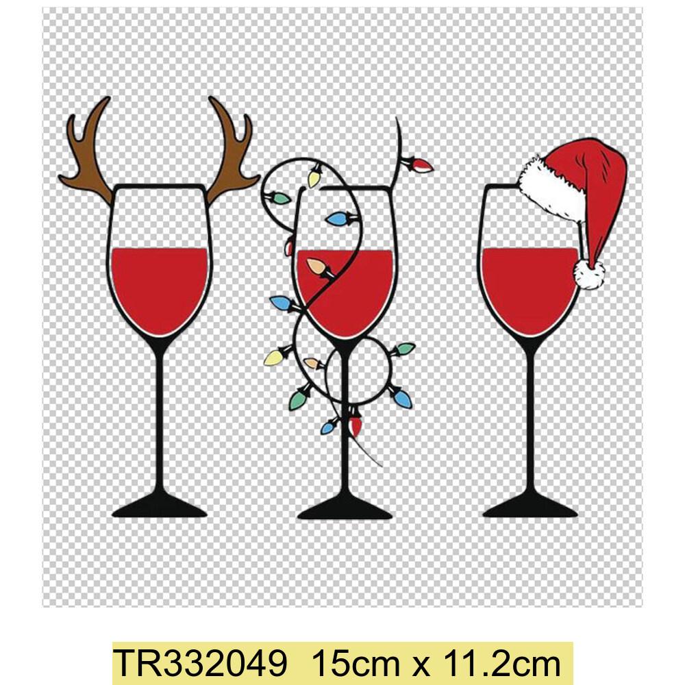 Aufbügelbilder Weihnachten Weihnachtsmann Bäume Kleidung DIY T-Shirt Kleid Applikation Wärmeübertragung Weihnachtsbaum Auto Aufbügel-Vinyl-Aufkleber