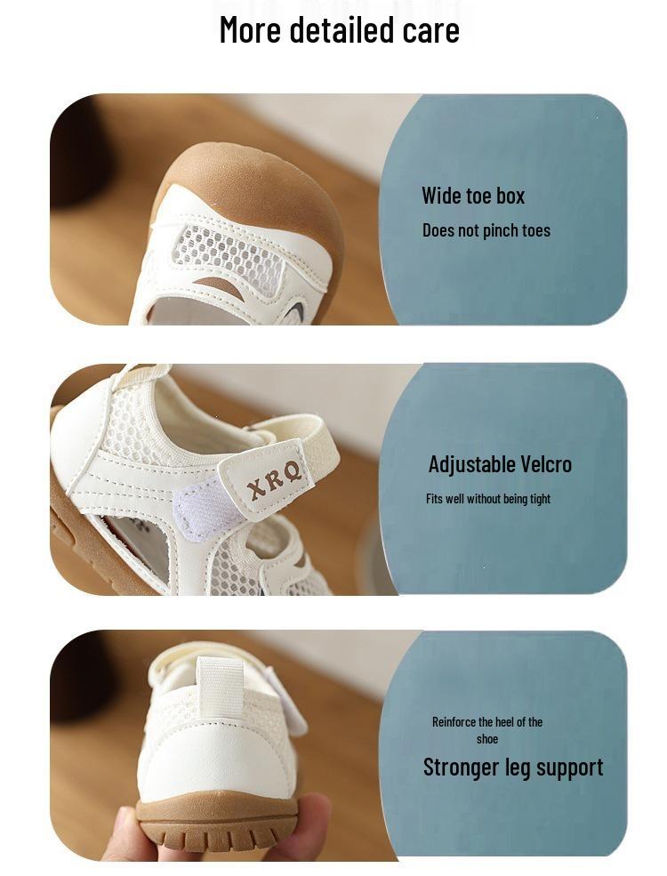 Summer Mesh Breathable Non-slip Lightweight Girls' Sandals