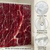 2D Flat, 2D Flat, JIT2D Flat Shower Curtain 1pc 2D Flat Printing Vibrant Red Marble Texture Pattern Shower Curtain, Fresh Patter