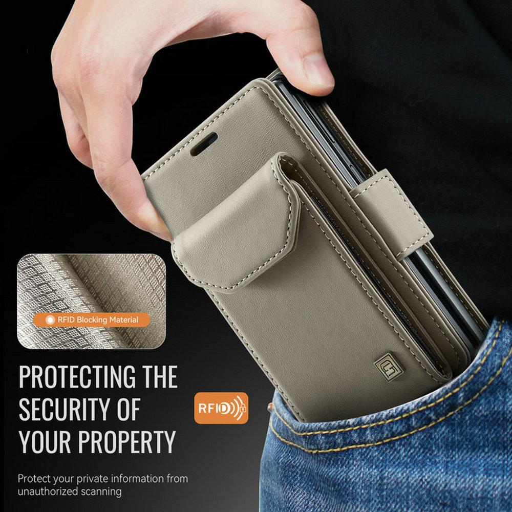 Z Fold8 5G Fodral för Samsung Galaxy Z Fold 8 Rem Läderplånbok Funda För Galaxy Z Fold8 Stötsäkert Skydd