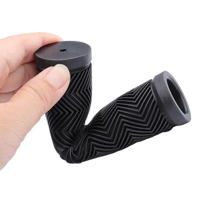 Bike Handlebar Handle Hand Grips MTB Mountain Bicycle Scooter Black Soft Rubber Bicycle Replacement Accesseries 22.2-25.4mm