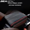 SEAMETAL PU Leather Car Armrest Pad Armrest Box Protection Pad Universal Car Center Console Armrest Seat Box Pad with Storage Bag Car Styling