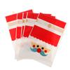 5pcs Wedding Pastry Tool Cookies Elk Santa Claus Christmas Decor Gift Bags Candy Package Drawstring