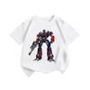 Summer Candy Colored Childrens Tshirt New Transformers Optimus Prime Pure Cotton Printed Parentchild Casual Fashion Tshirt
