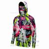 Ice Silk Long-sleeved Fishing Suit UPF50 Face Towel Hoodie Quick-drying Breathable Sunscreen Thin T-shirt Custom LOGO