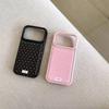 Ins Korean Small Polka Dot Is Suitable for Apple 16/17promax Bulging Bag Leather Pattern Mobile Phone Case IP15 Large Hole 14 New Models