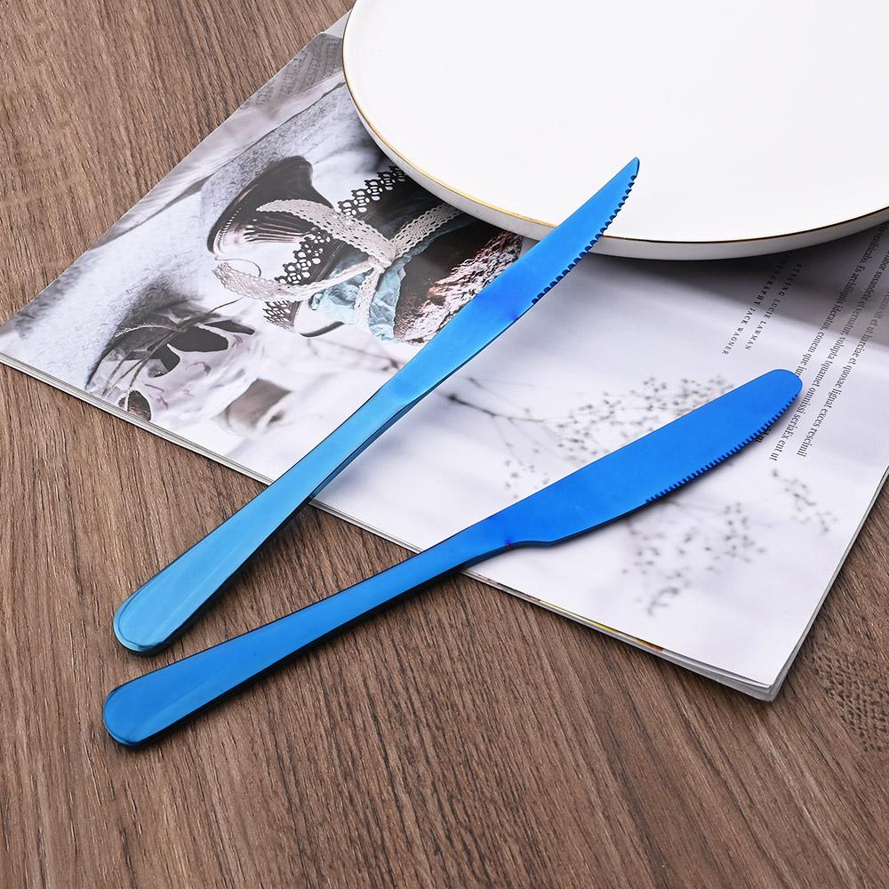 1/4Set Silver Food Portable Dinnerware Cutlery Stainless Steel Fkatware Fork Knife Spoon Dinner Set Silverware Tableware Set