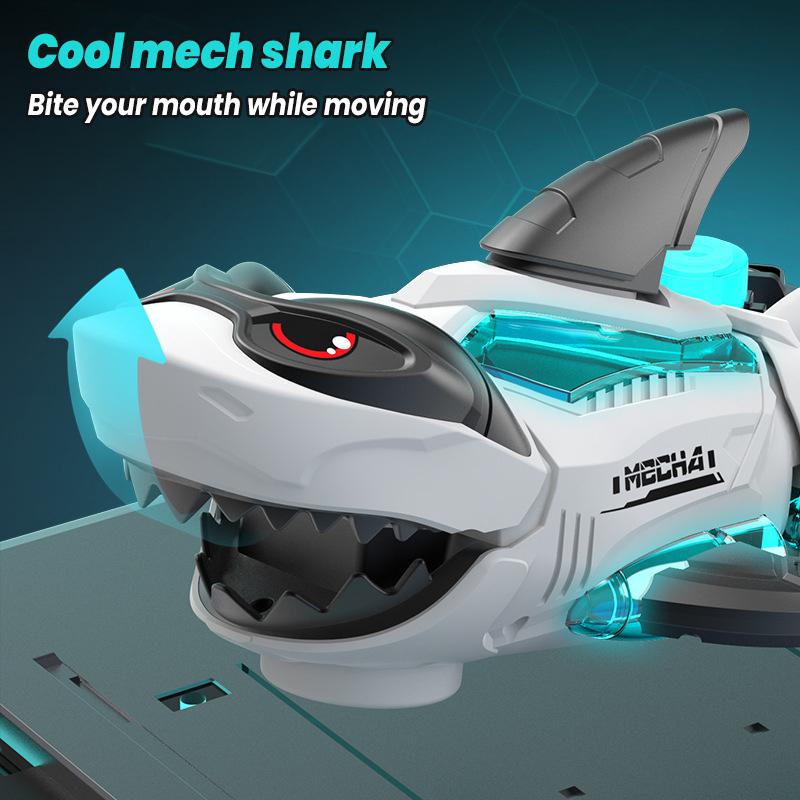 Children's Electric Universal Mechanical Crab Spray Lamp Sound Effect Reptile Shark Animal Electric Toy Children's Gift