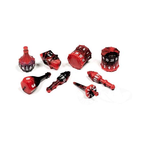 PolyHero Dice Bard 8 Dice Set (Harlequin)